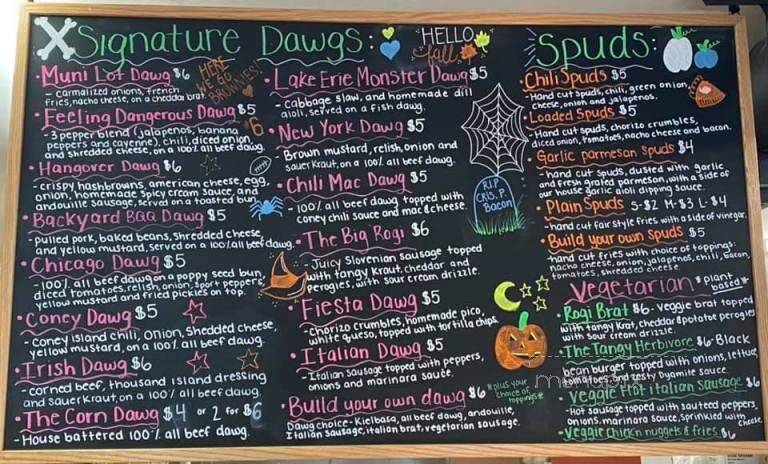 Dynamite Dawgs - Mentor, OH menu_pic