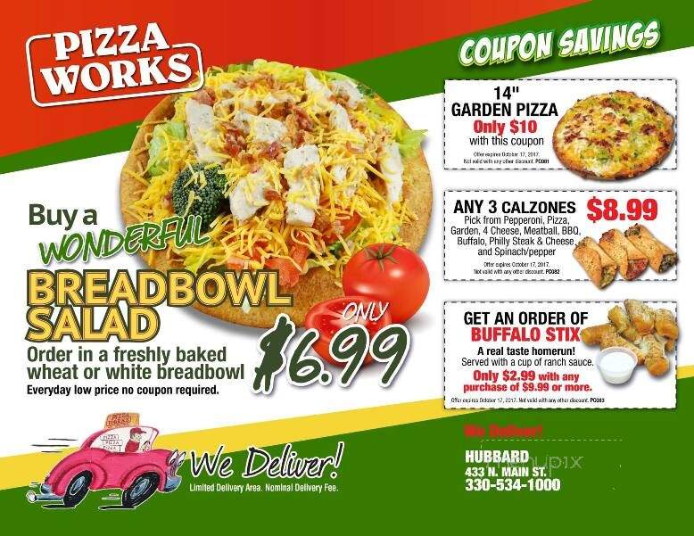 Pizza Works - Hubbard, OH menu_pic