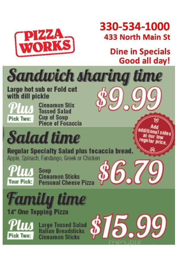 Pizza Works - Hubbard, OH menu_pic