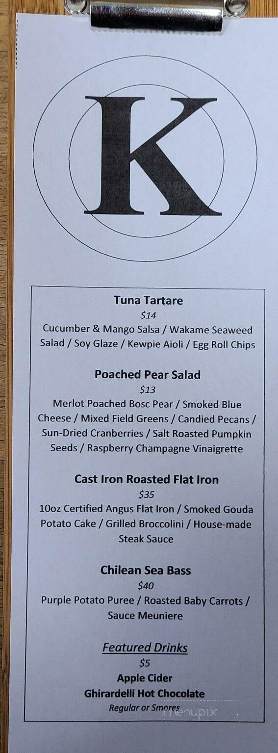 Kitchen On Main - Ligonier, PA menu_pic