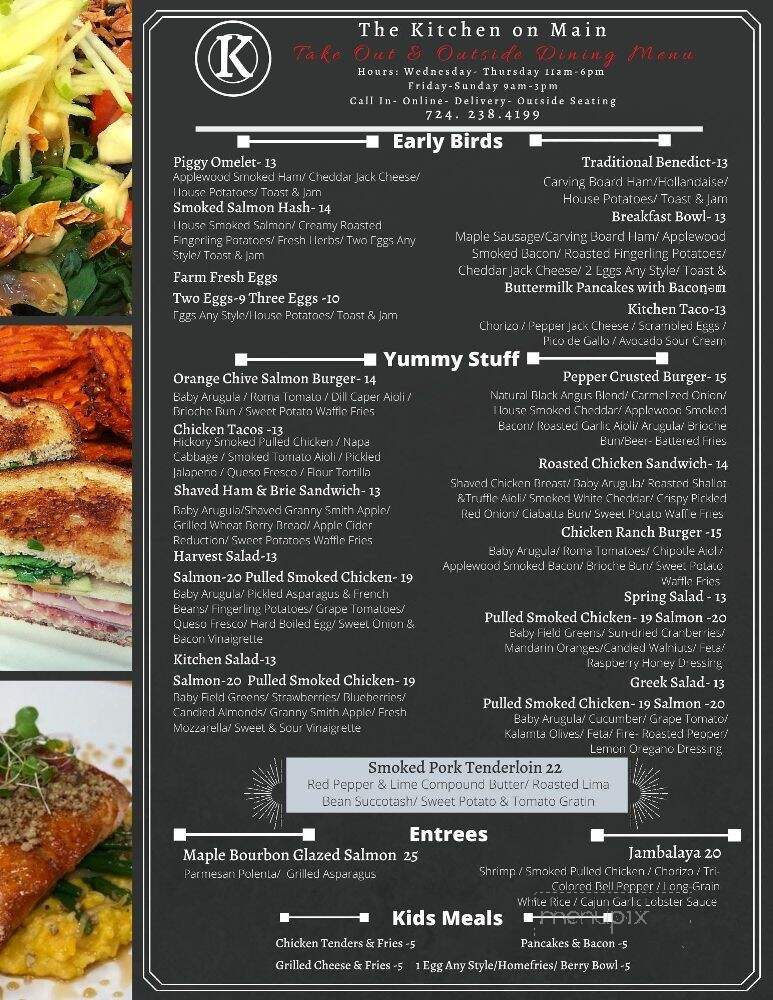 Kitchen On Main - Ligonier, PA menu_pic