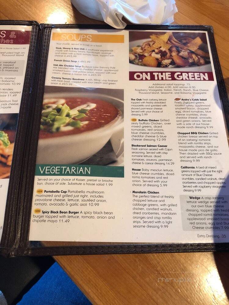 Red Oak Pub And Restaurant - Newark, OH menu_pic
