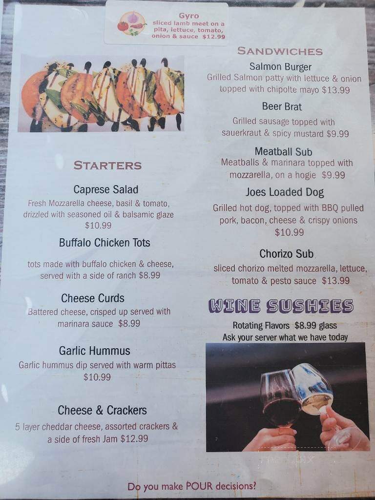 Old Mill Winery - Geneva, OH menu_pic