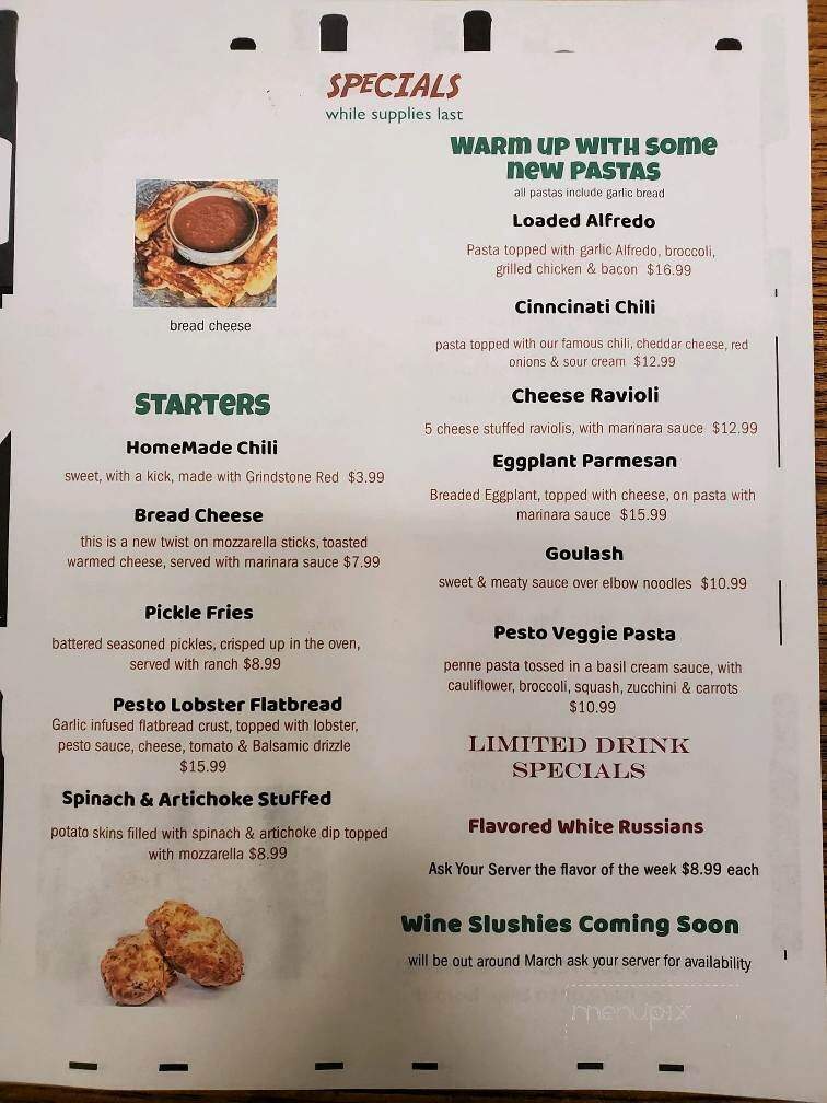 Old Mill Winery - Geneva, OH menu_pic