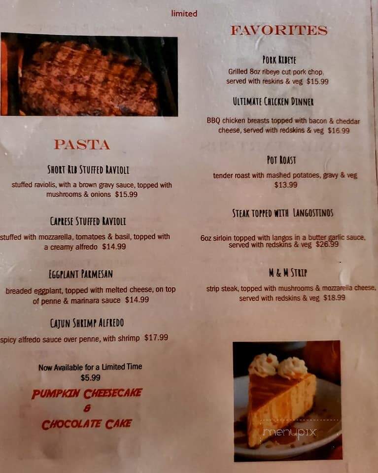 Old Mill Winery - Geneva, OH menu_pic