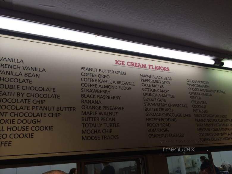 Richardson's Ice Cream - Middleton, MA menu_pic