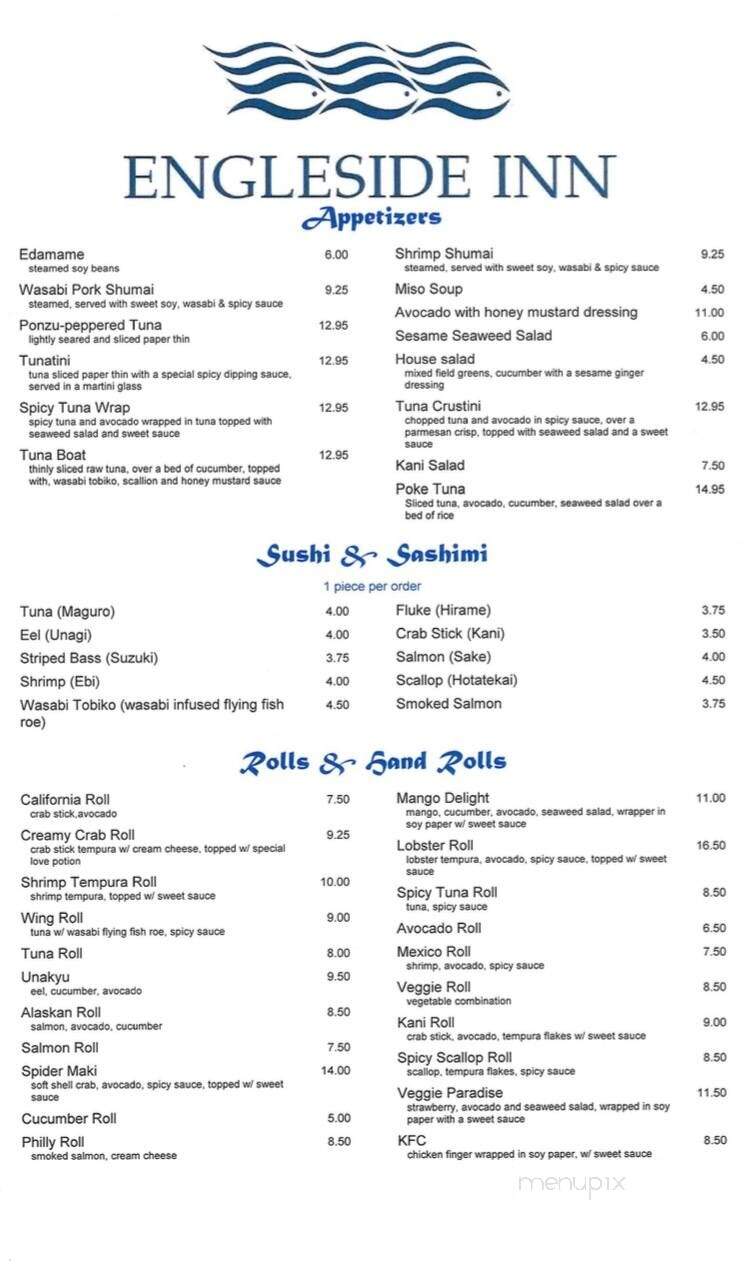 Engleside Inn - Beach Haven, NJ menu_pic