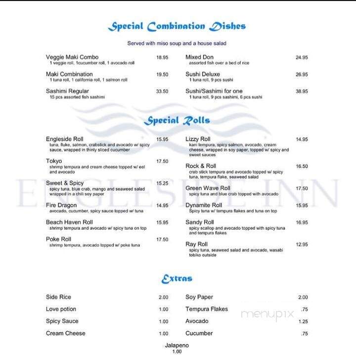 Engleside Inn - Beach Haven, NJ menu_pic