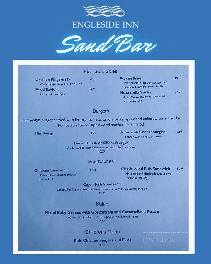 Engleside Inn - Beach Haven, NJ menu_pic