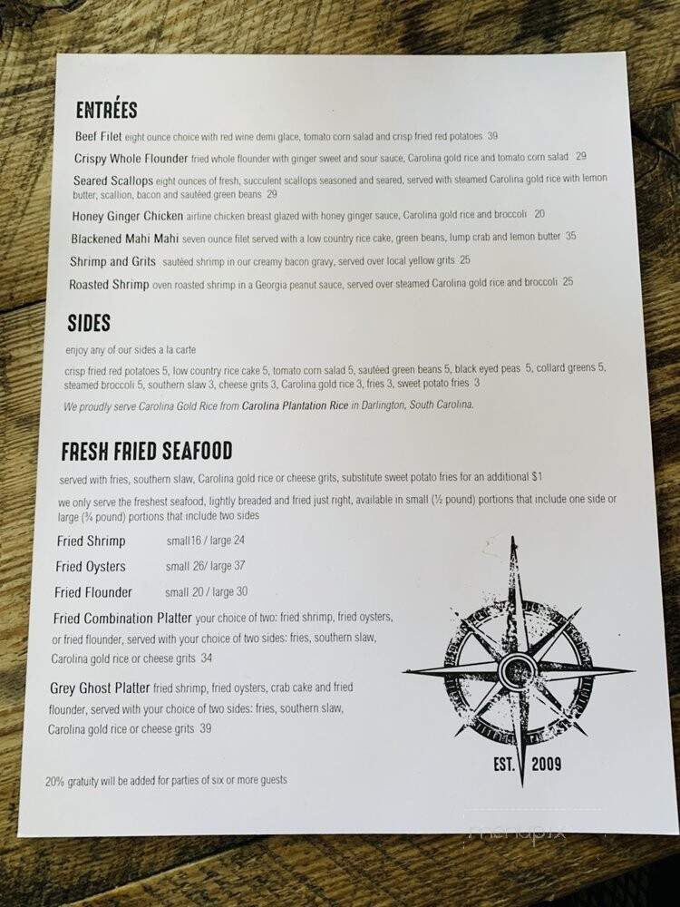 Marker 107 - Richmond Hill, GA menu_pic