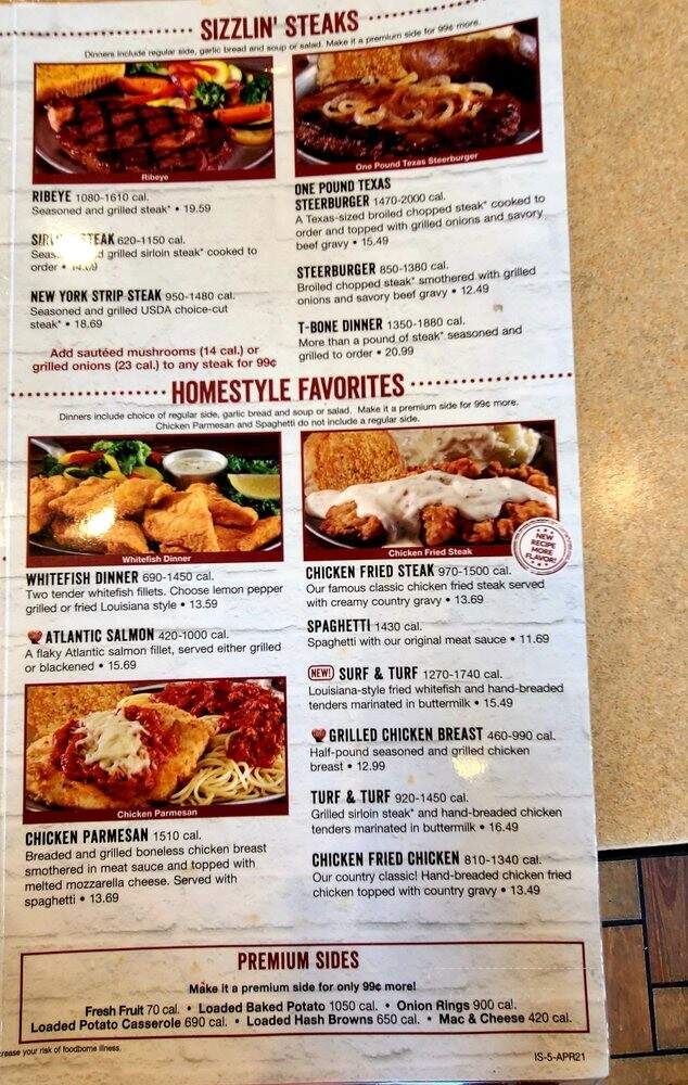 Iron Skillet - Laramie, WY menu_pic