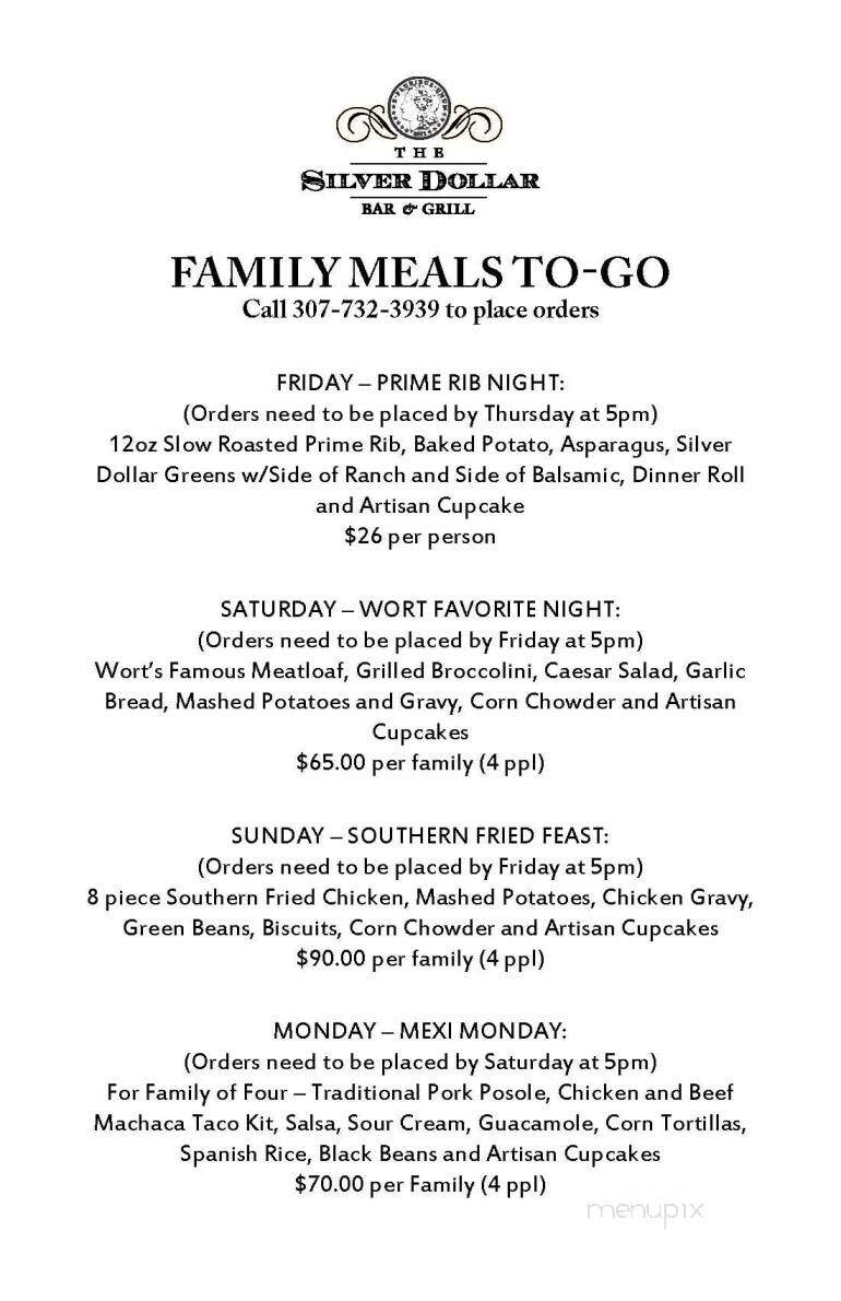 Wort Hotel - Jackson, WY menu_pic
