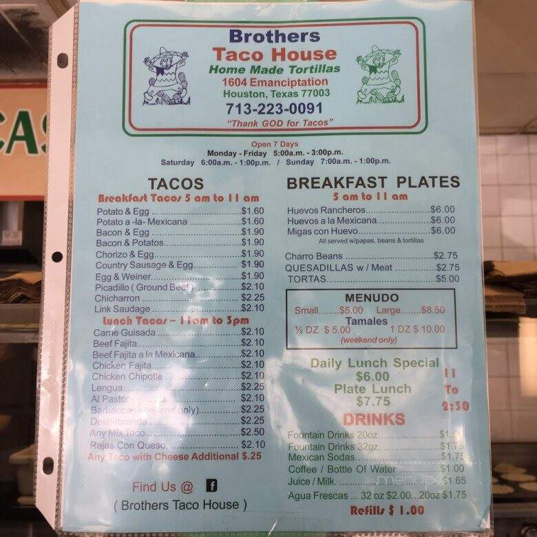 Brothers Taco House - Houston, TX