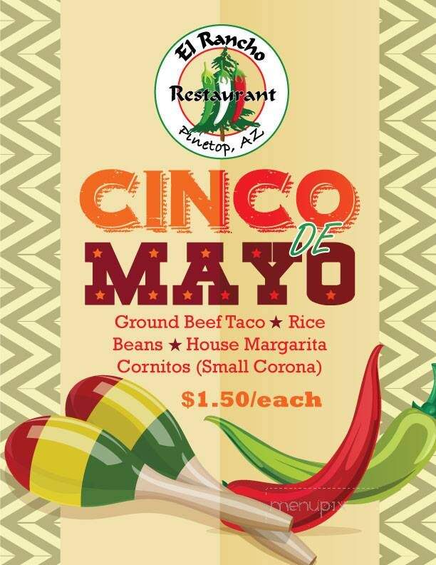 El Rancho Pinetop - Pinetop, AZ menu_pic