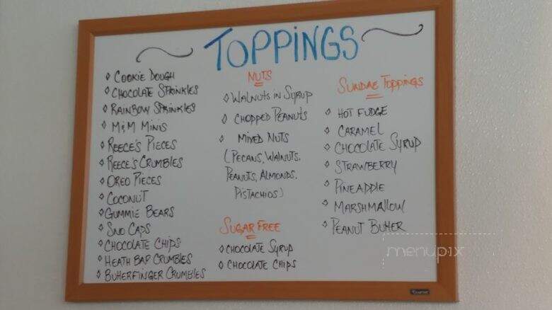 Ice Cream Club - Lantana, FL menu_pic