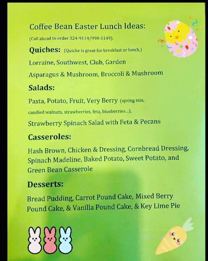 Coffee Bean - Monroe, LA menu_pic