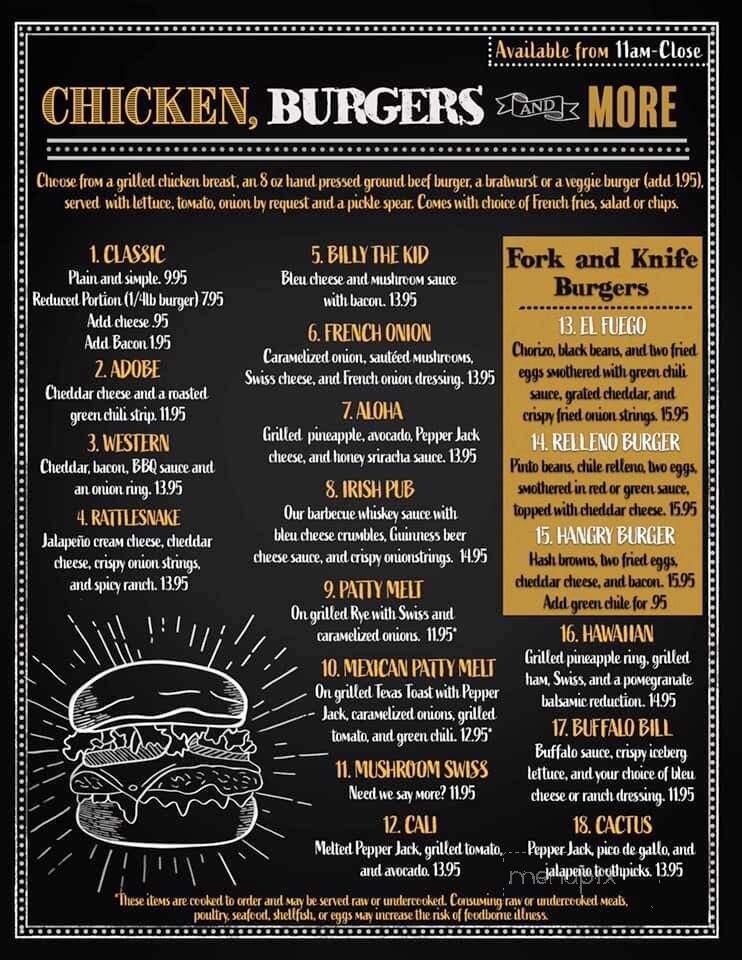 Adobe Springs Cafe - Silver City, NM menu_pic