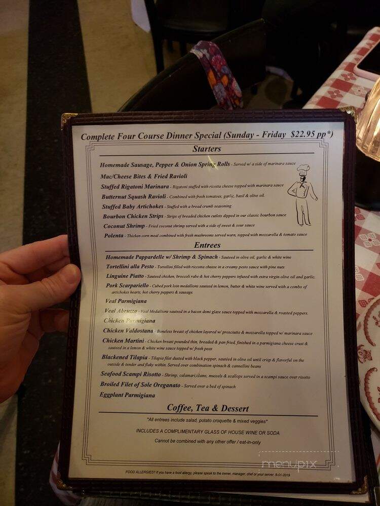 Taormina Restaurant - Peekskill, NY menu_pic