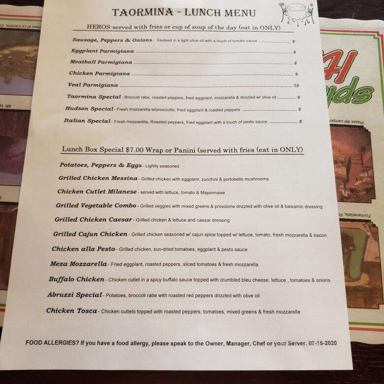 Taormina Restaurant - Peekskill, NY