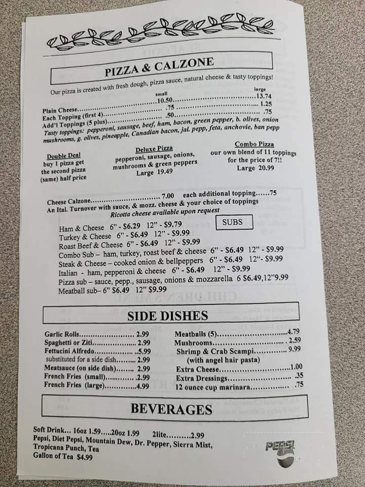 Sambino's - Sumter, SC menu_pic