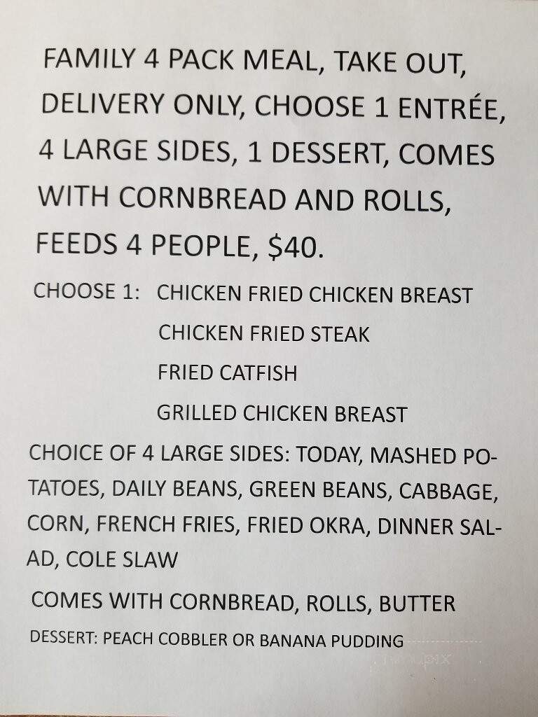 Mel's Country Cafe - Tomball, TX menu_pic
