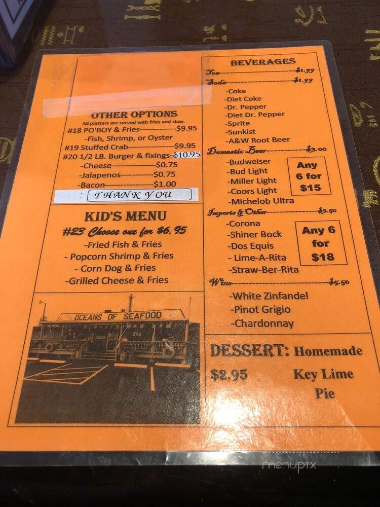 Oceans Of Seafood - Port Aransas, TX