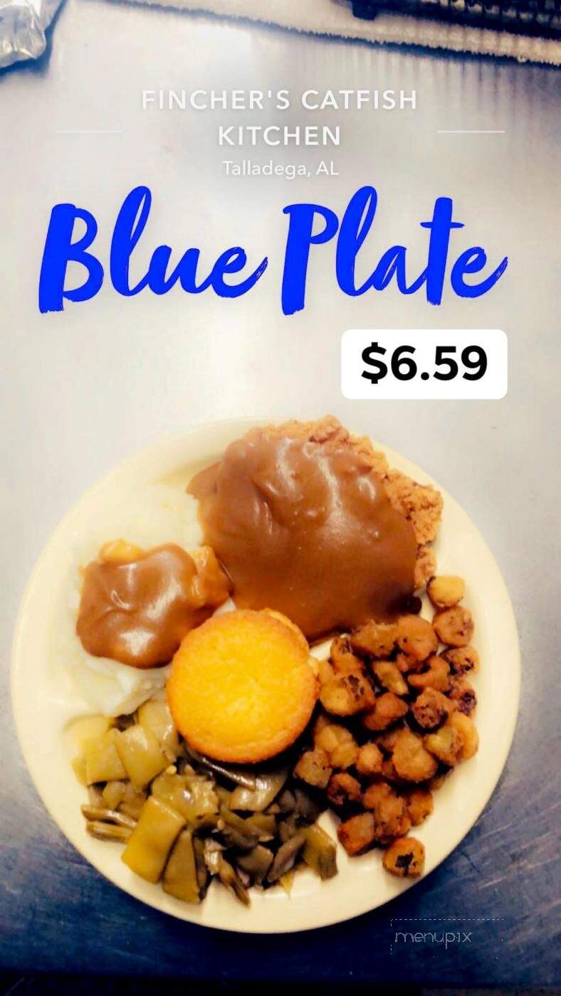 Fincher's Real Delite - Talladega, AL menu_pic