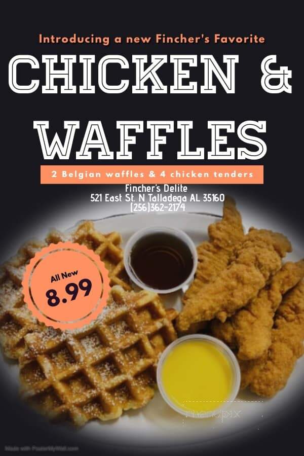 Fincher's Real Delite - Talladega, AL menu_pic