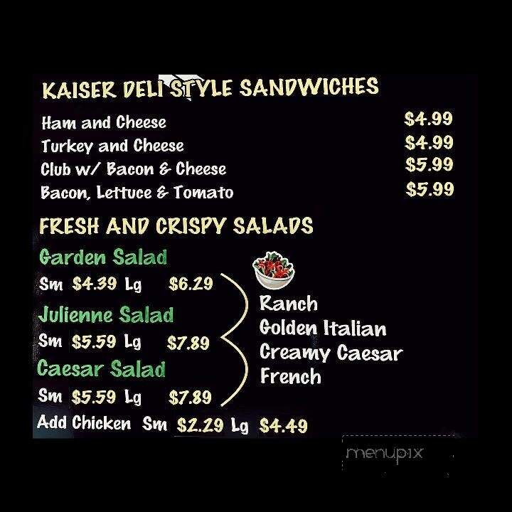 Hit The Spot - North Bay, ON menu_pic