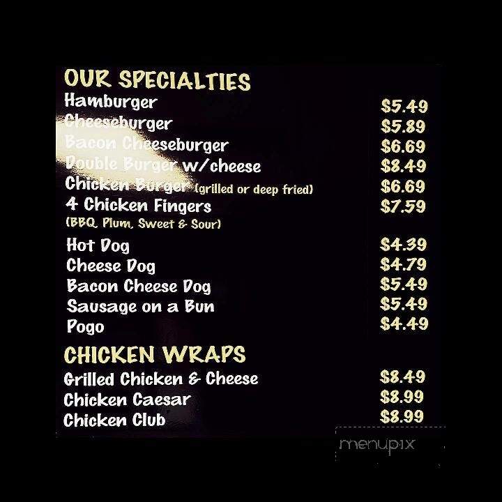 Hit The Spot - North Bay, ON menu_pic