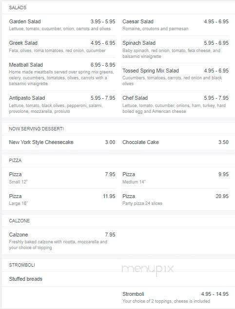 Martino's Pizzaria - Oakville, CT menu_pic