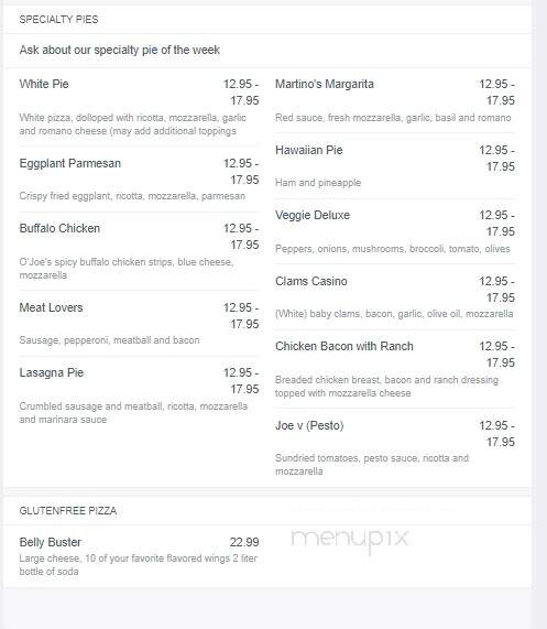 Martino's Pizzaria - Oakville, CT menu_pic