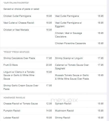 La Famiglia Spagnuolo - Boston, MA menu_pic