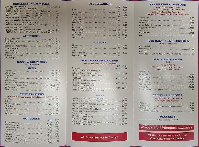 Bellvale Market - Warwick, NY menu_pic