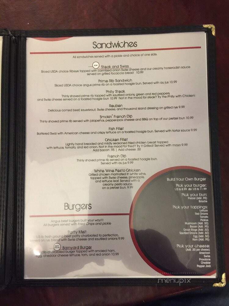 1015 Steak Company - Sibley, IA menu_pic