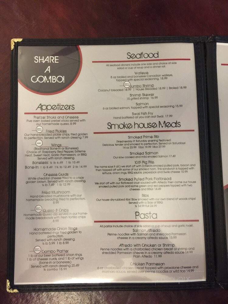 1015 Steak Company - Sibley, IA menu_pic