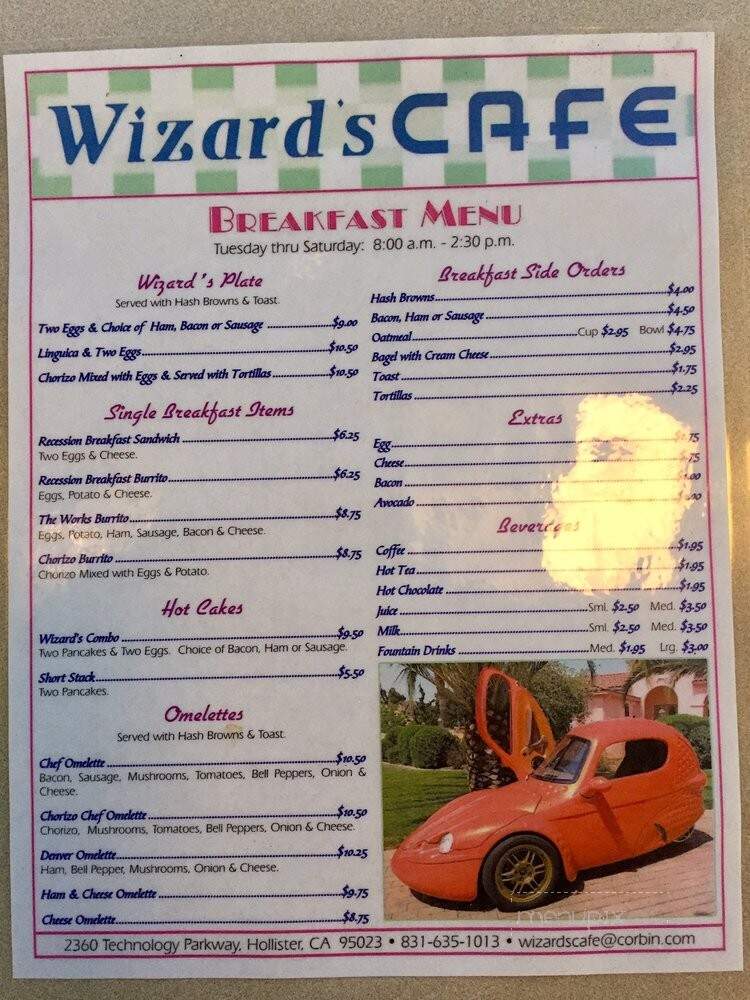 Wizard's Cafe at Corbin - Hollister, CA