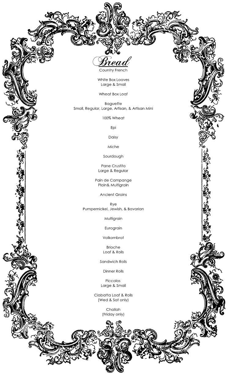 La Baguette Bakery - Tucson, AZ menu_pic