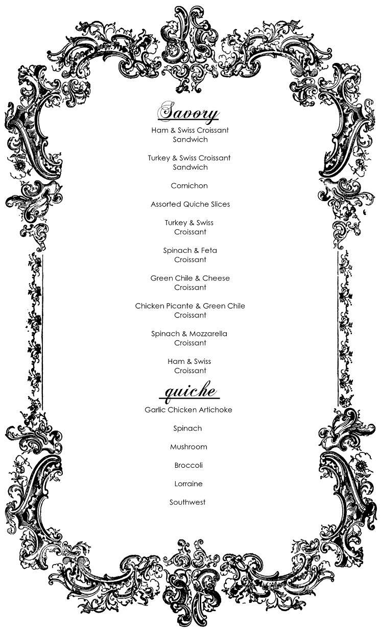 La Baguette Bakery - Tucson, AZ menu_pic
