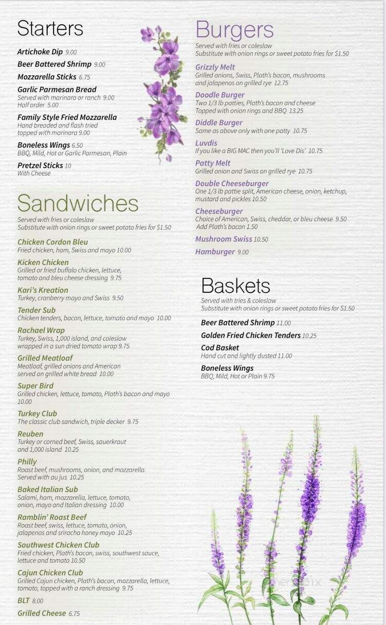 Scill's Grill - Rogers City, MI menu_pic