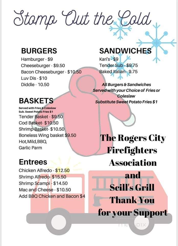 Scill's Grill - Rogers City, MI menu_pic