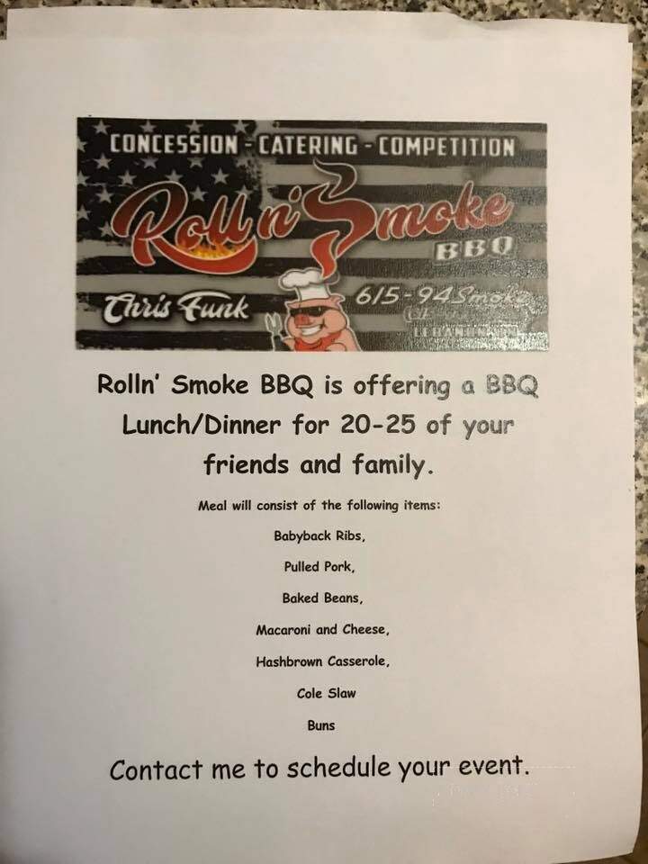 Cove Restaurant at Elm Hill Marina - Nashville, TN menu_pic