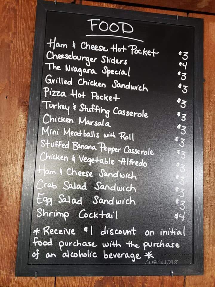 The Niagara Hotel - Lockport, NY menu_pic