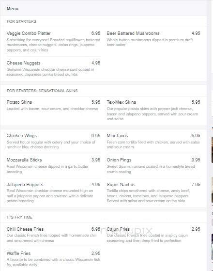 Other Place - Meadville, PA menu_pic