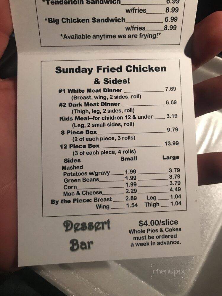 Wheatley's - Wanamaker, IN menu_pic