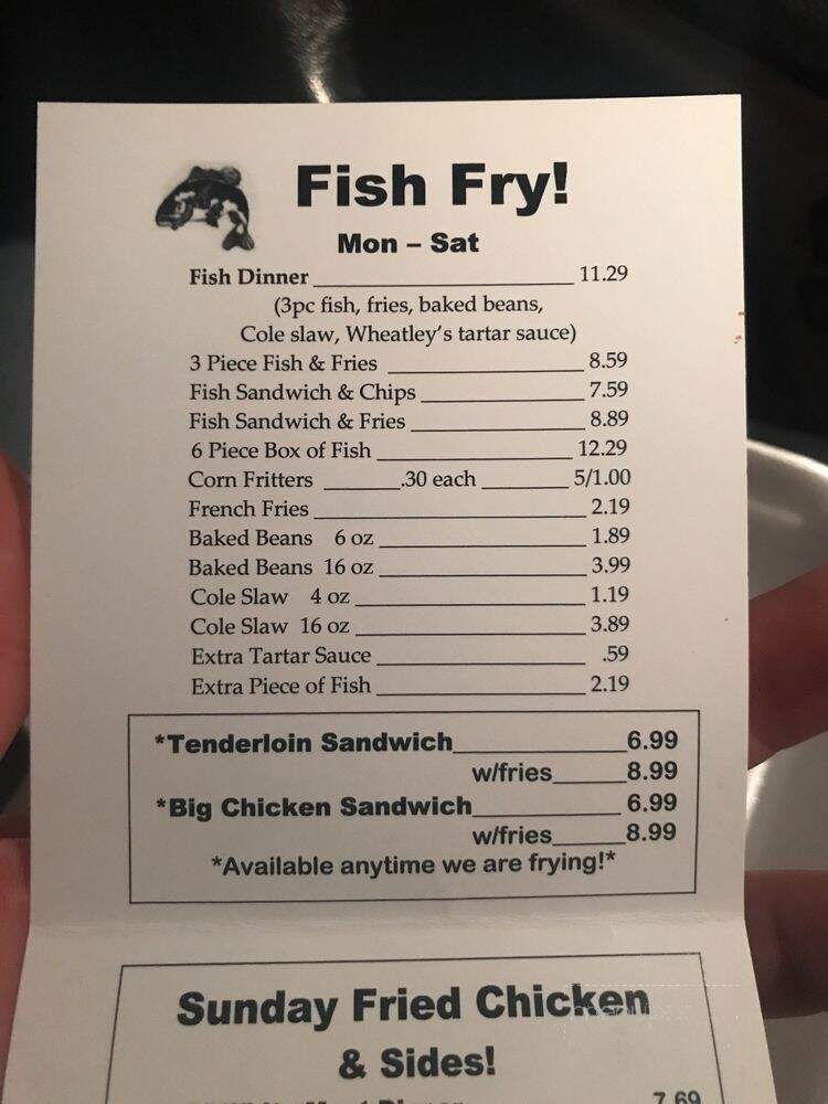 Wheatley's - Wanamaker, IN menu_pic