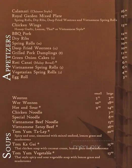 Royal Garden Restaurant - Hinton, AB menu_pic