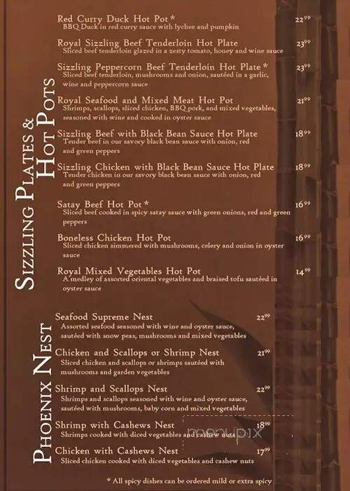 Royal Garden Restaurant - Hinton, AB menu_pic