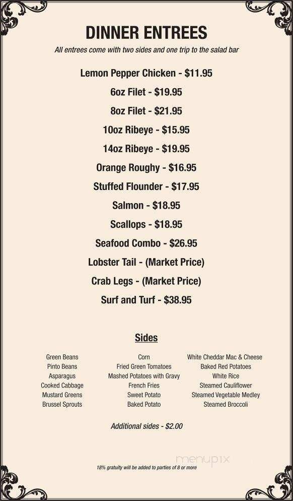 Landmark Inn - Pikeville, KY menu_pic