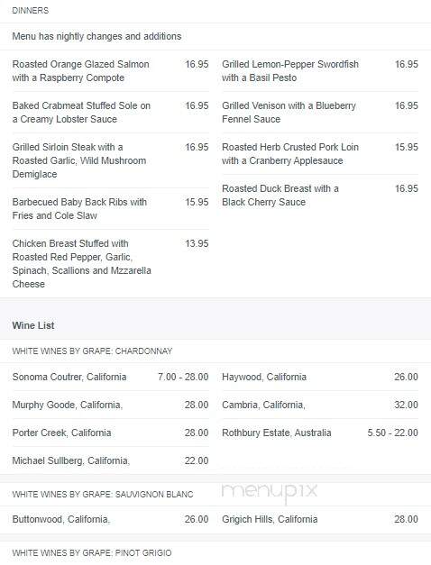 Fieldston Restaurant - Marshfield, MA menu_pic